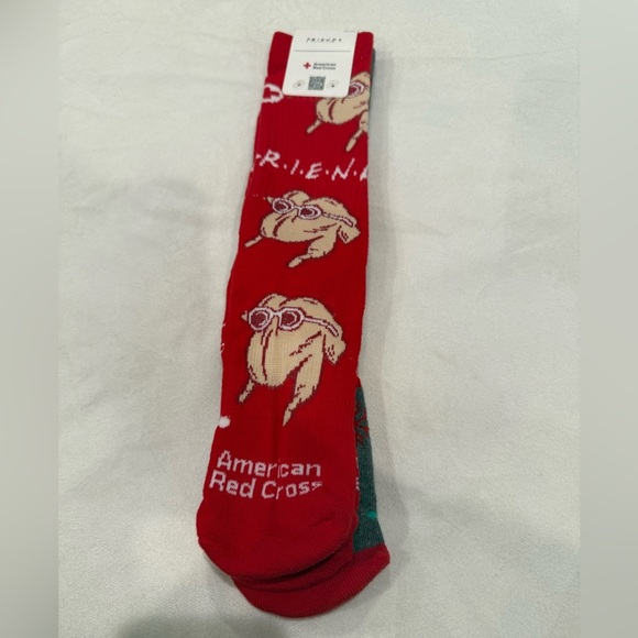 FRIENDS + AMERICAN RED CROSS OSFM Crew Socks - Picture 1 of 7